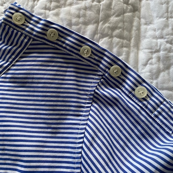 J.Crew Funnelneck Long Sleeve Button Shoulder Shirt Size 14 - Picture 3 of 4